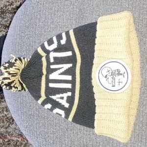Mitchell & Ness New Orleans Saint knit pullover hat with pom
